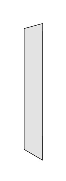 Kerkmann Zwischenwand Progress 500, T 300 x H 1900 mm, lichtgrau, 50841511