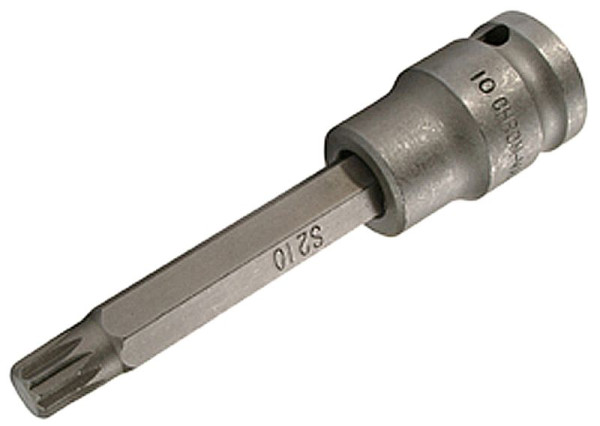 SW-Stahl IMPACT-Schraubendreheinsatz, 1/2", Innenvielzahn, M10 x 100 mm, 05211SB