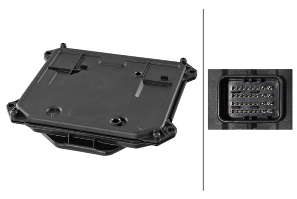 HELLA Steuergerät, Hauptscheinwerfer, 24V, LED, Einbauposition: beidseitig, 5DF 012 177-011