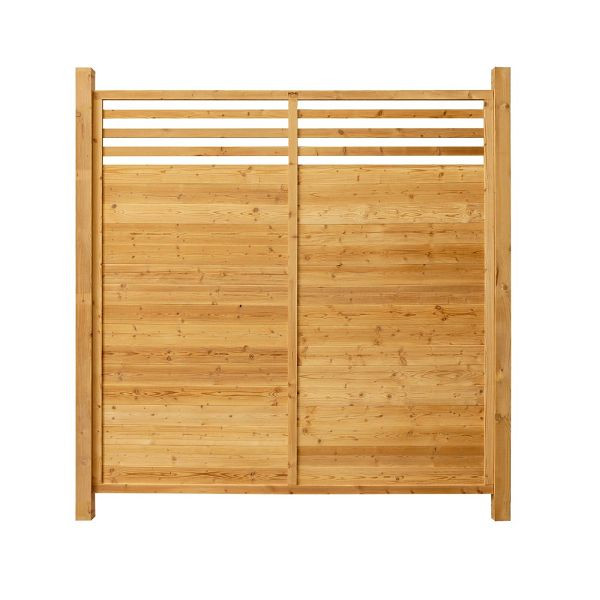 HOME DELUXE Holz Sichtschutzzaun SOMA - 5x Element + 6x Pfosten, 50129