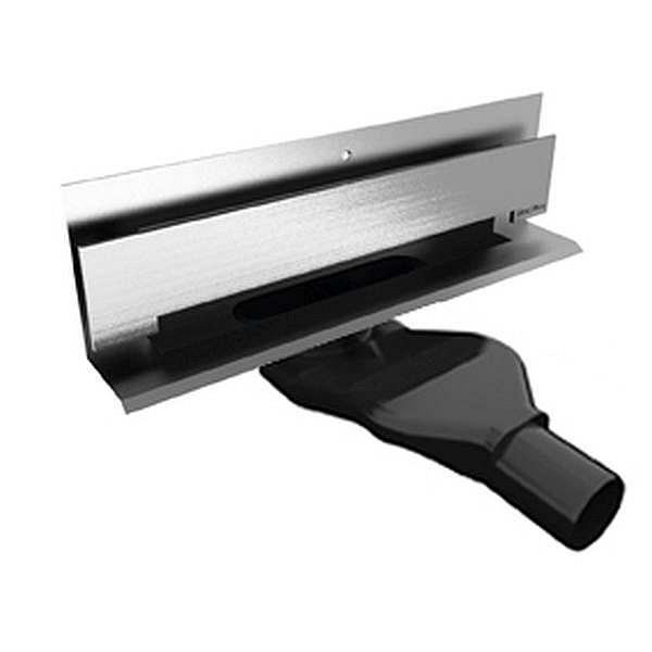 MERT OPT Wand-Duschablauf, massives Edelstahl (304), gebürstet, Gesamtbreite 886 mm, DU-OPT-80-360S