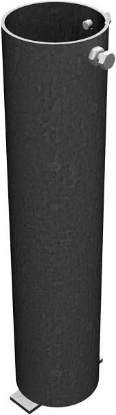 Schake Bodenhülse mit zwei Verschraubungen für Ø 76 mm Rohrpfosten, 473_44