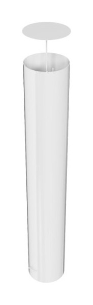 Schake Absperrpfosten Typ 40322A -ortsfest-, zum Einbetonieren, Stahlrohr Ø 323,1mm, Gesamtlänge: 2000mm, feuerverzinkt, befüllbar mit Beton, 40322A