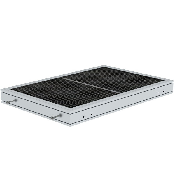 Munk Günzburger Steigtechnik Plattform Stahl Gitterrost Plattformlänge 1260 mm, 632104