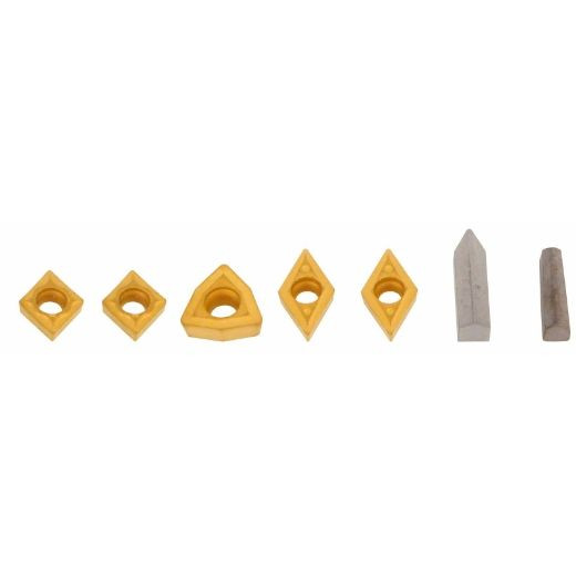ELMAG Wendeplatten-Satz 7-teilig für Drehmeißel-Satz 16x16 mm, 88077