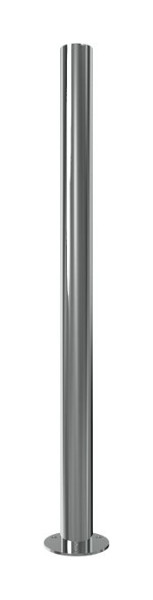 Schake Sperrpfosten aus Edelstahl 60mm Typ 4062P, ortsfest mit Bodenplatte zum Aufdübeln, mit 1 Öse, 4062P+1