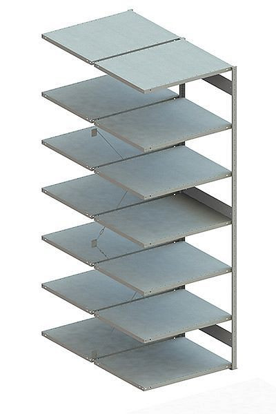Meta CLIP 230 DAR 3000x1000x800 mm, RAL 7035, Bodenanzahl: 2 x 7, 20070709