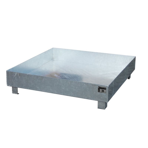 STEIN HGS Auffangwanne WO, 3mm Stahlblech, für Kleingebinde, 230 Liter, Gesamthöhe 285 mm, 79197.0002