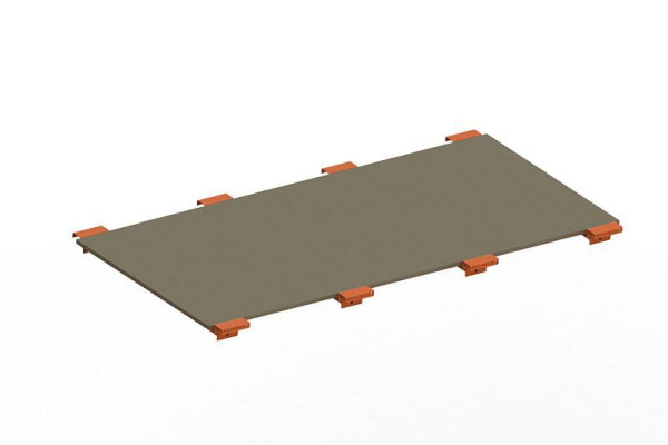 Meta Spanplattenboden 2225x1100x19 mm, für Palettenregal MULTIPAL, 200189934