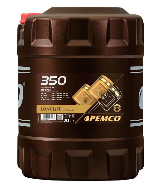 PEMCO Mehrbereichsmotoröl 350 5W-30, VE: 20 l, PM0350-20