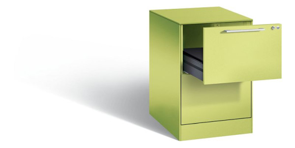 C+P Karteischrank Asisto, H710xB440xT600mm, Farbe: Viridingrün / Viridingrün, Bügelgriff, 146275-221 S10011
