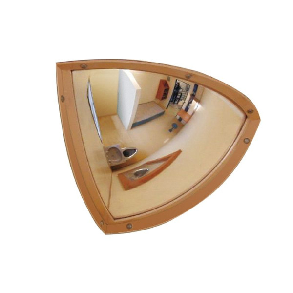 Stein HGS Überwachungsspiegel "Morion" aus Edelstahl, Sicherheitsbereich, unzerbrechlich, 250 x 250mm, Beobachterabstand 4m, 2 Blickrichtungen, 33422