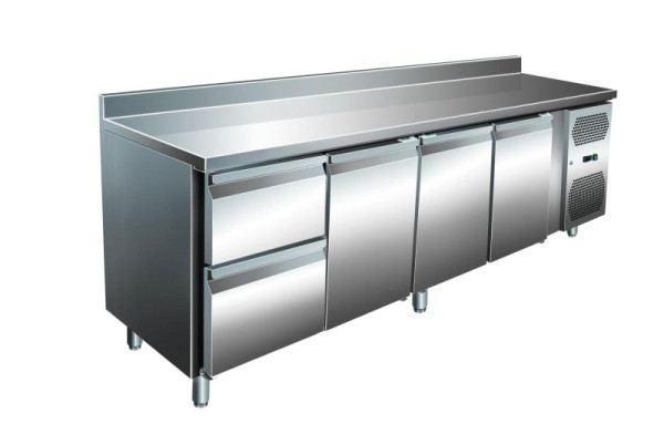 A&S Polarny VIP Kühltisch mit 1x 2 Schubladen und 3 Türen -2 bis +8°C, 2.230x700x960 mm, KT4C2A-VIP