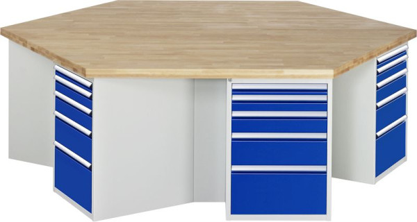 RAU Gruppenwerkbank 4000 - Modell 499, B2700 x T2340 x H900 mm, 03-499-135B5M.11