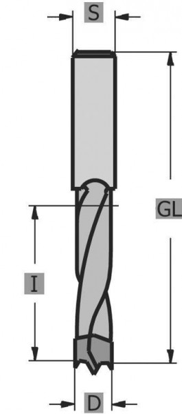 Edessö Dübelbohrer HW, A: 8, B: 30, C: 8, 129008008