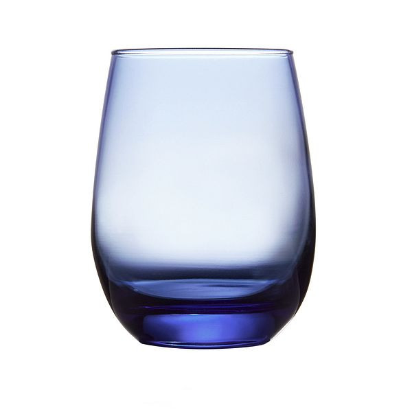 APS LIBBEY Weinglas "STEMLESS", 451 ml, VE: 12 Stück, hell blau, 70272