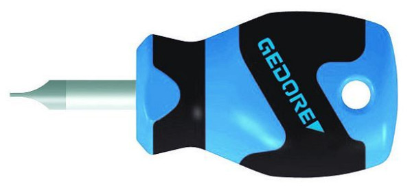 GEDORE 3K-Schraubendreher für Schlitzschrauben, kurze Form, 5,5 mm, 1482432