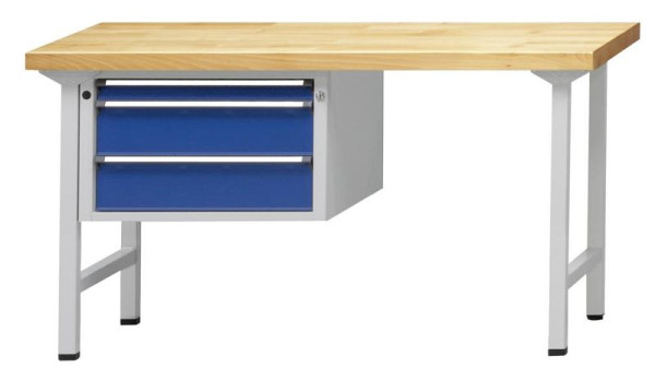 ANKE Werkbänke Kombiwerkbank, Modell 602 V, 1500 x 700 x 890 mm, RAL 7035/5010, BMP 40 mm, 410.049