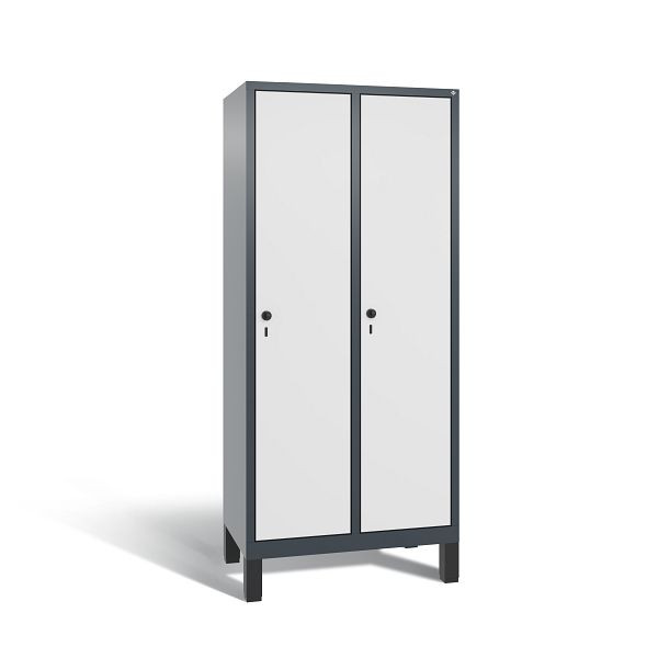 C+P Spind Evolo, 2 Abteile, H1850xB810xT500 mm, Anthrazit/HPL Weiß, 48010-22 S10825