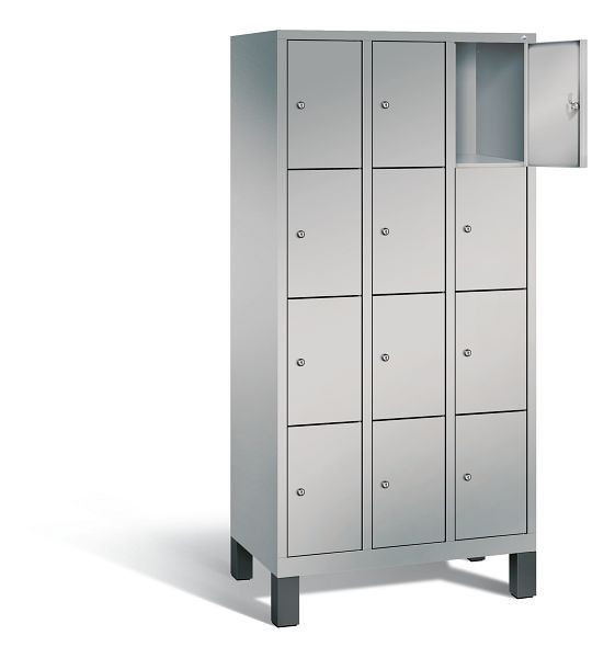 C+P Schließfachschrank Evolo, H1850xB900xT500mm, Farbe: Weißaluminium, 48010-304 S10029