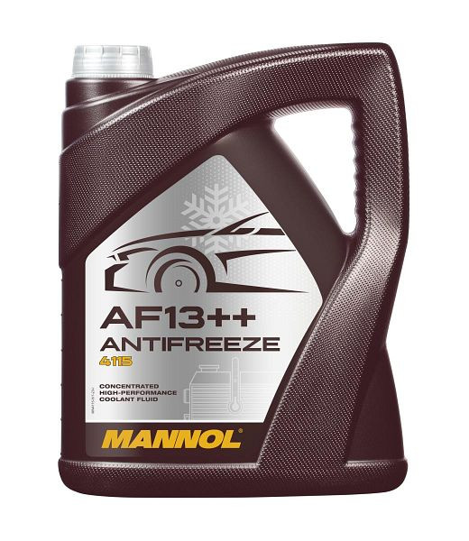 MANNOL 4115 Hightech-Premium-Lobrid-Kühlerfrostschutzmittel AF13++, VE: 5 l, MN4115-5