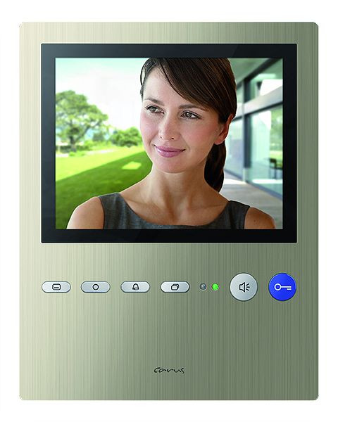 TCS Video Innenstation zum Freisprechen Serie Carus PENTA, Aufputzmontage champagner, CAI2300-0152