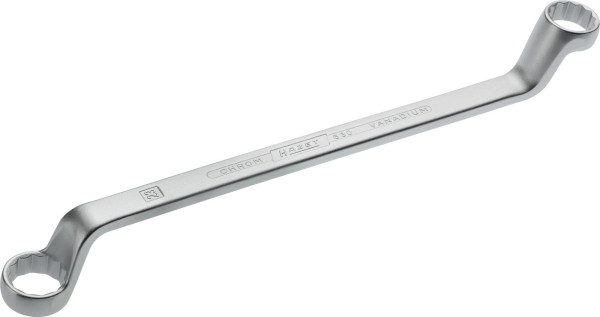 Hazet Doppel-Ringschlüssel, Außen-Doppel-Sechskant Profil, 21 x 23 mm, 630-21X23