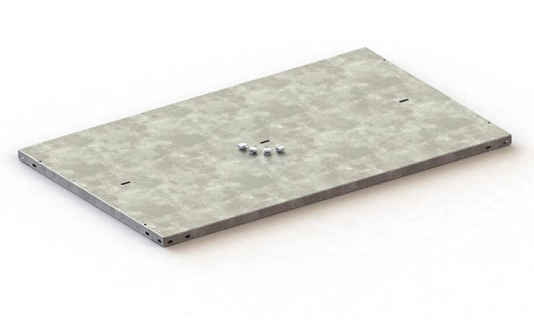 Meta Abdeckboden 1000x600 mm, verzinkt, Compact, inkl. 4 Abdeckbodenträger, 20095863