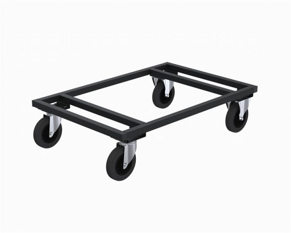 Kongamek Palettenwagen niedrig, Schwarz, 1200x1000mm, KM217-FIN-S