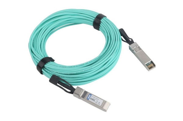 AMG Systems SFP+ AOC Kabel, 1/10Gbps, 25m Länge, OM4, DDM, -40°C bis +85°C, SFP-AOC-10G-25