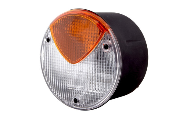 HELLA Heckleuchte, Glühlampe, 24V, SAE/ECE/ADR/GGVS, Lichtscheibenfarbe: weiß/gelb, Stecker: offene Kabelenden, links, 2BN 344 169-097