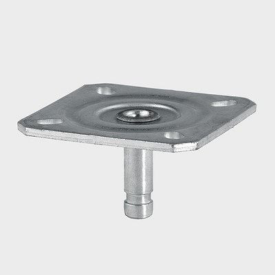 TENTE-ROLLEN Plattenbefestigung für Rollen, Plattenabmessung: 65 x 65 mm, Tragfähigkeit: 100 Kg, P41-65x65 / 11