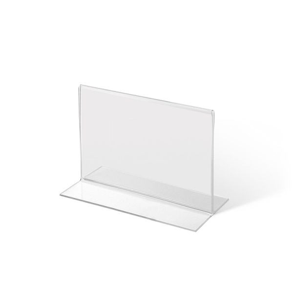 Showdown Displays Acrylaufsteller in T-Form DIN A7 quer, TA7PXS