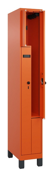 C+P Z-Spind Evolo PLUS, Füße, 2 Fächer, 1950x300x500mm, 2004/2004, Drehriegel, 049013-102 S10018