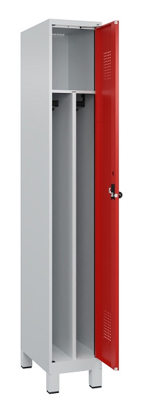 C+P Spind Evolo PLUS, mit Füßen, 1 Abteil, 1950x300x500mm, 7035/3020, Verschluss Drehriegel, 049010-10F S10005