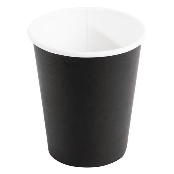 Fiesta Coffee To Go Becher 230ml schwarz x1000, VE: 1000 Stück, GF040
