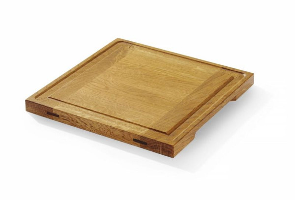 Hendi Servierbrett aus Eichenholz, 270x270x(H)20mm, 505472