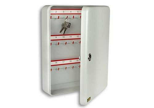 DENIOS Schlüsselbox CS 42 V-PZ, mit 41 Schlüsselhaken, in Schließanlagen integrierbar, 248551