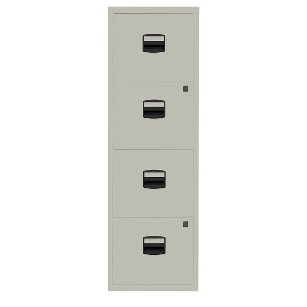 Bisley Home Hängeregistraturschrank PFA, 4 HR-Schubladen, 673 gänsegrau, PFA4F673