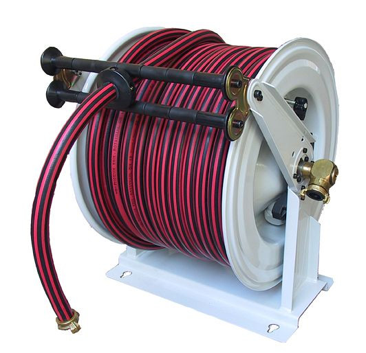 Ebinger Schlauchaufroller OSM 710, Max. 15bar/ 90°C, 40m - 3/4" Gummischlauch ET, 1.710.135