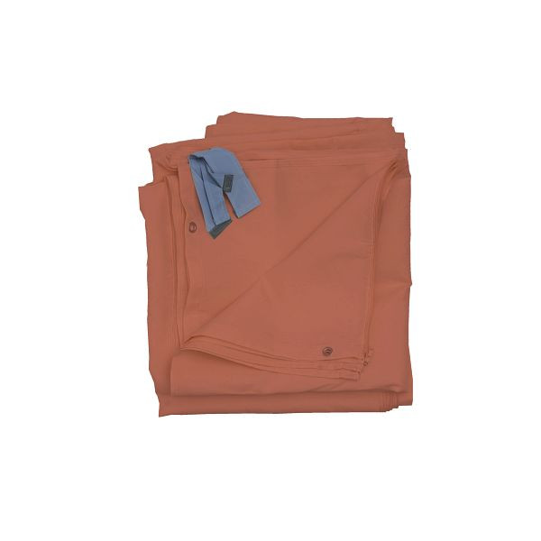 Mendler 4er-Set Seitenwand für Pergola Cadiz, Ersatzseitenwand Pavillon 4x4m, Polyester, terracotta-braun, 77122