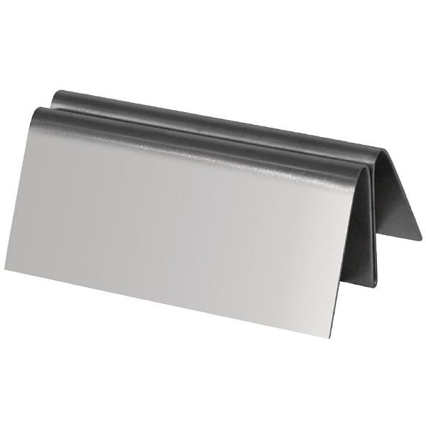 Olympia Speisenkartenhalter aus Edelstahl, hält bis zu A4, Quer- oder Hochformat, DM221