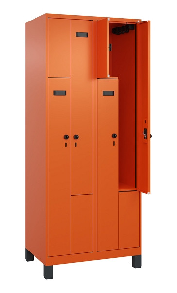C+P Z-Spind Evolo PLUS, Füße, 4 Fächer, 1950x800x500mm, 2004/2004, Drehriegel, 049013-224 S10019