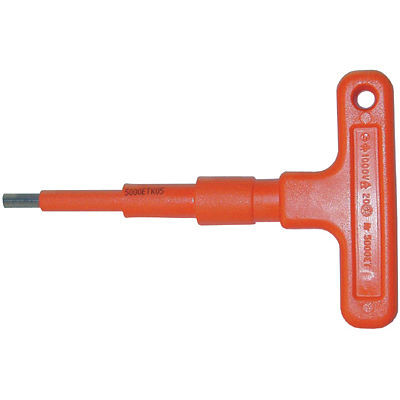 Preising isolierter Schraubendreher mit T-Griff, SW 6, schlanker Schaft 30 mm, 120 mm lang, 5000ETK06