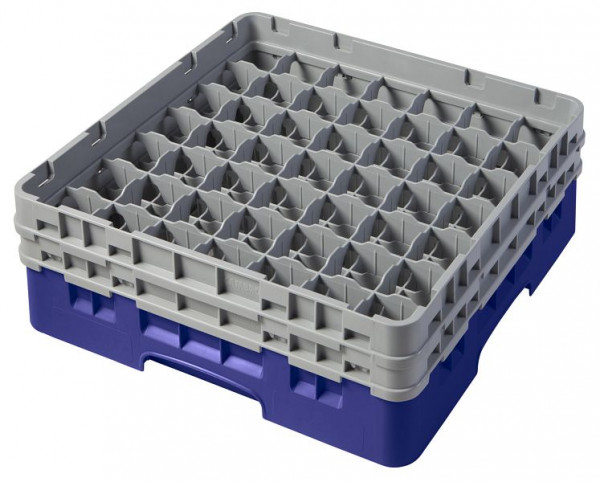 Cambro Spülkorb mit 49 Fächer Camrack® 13,3 cm Marineblau, 49S434186