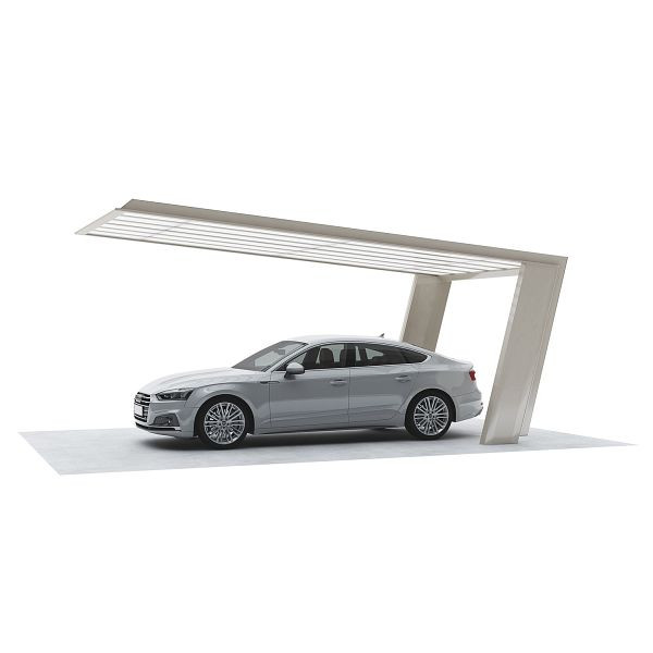 Ximax Aluminium Carport My-Port 7 Typ 3251 Typ 60 Standard Edelstahl-Look, 75002