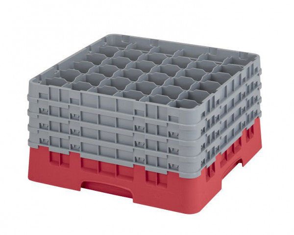 Cambro Spülkorb mit 36 Fächer Camrack® 23,8 cm Rot, 36S900163