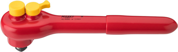 Hazet Umschaltknarre, schutzisoliert, Vierkant massiv 12,5 mm (1/2 Zoll), 916KV