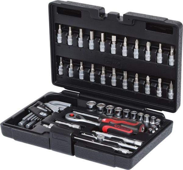 KS Tools 1/4" Steckschlüssel-Satz, 51-teilig, 911.0651, 4042146043363