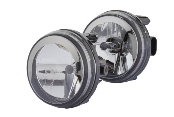 HELLA FF/Halogen-Nebelscheinwerfersatz, Dynaview Evo2, 12V, Einbau, ECE/SAE, glasklare Streuscheibe, transparent, links/rechts, Set, 1N0 009 295-801